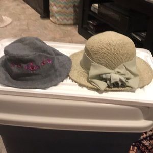 2 Floral Hats